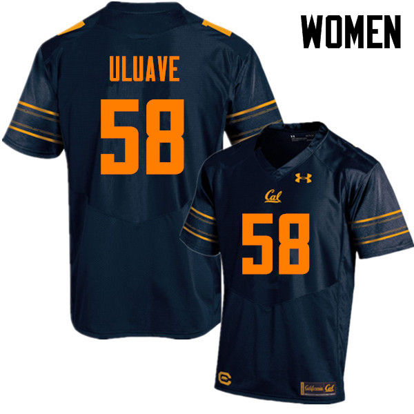 Women #58 Semisi Uluave Cal Bears (California Golden Bears College) Football Jerseys Sale-Navy - Click Image to Close